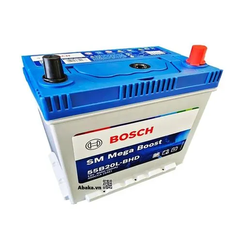 Ắc quy Bosch 55B20L-BHD (DF40AL) 12V 40AH