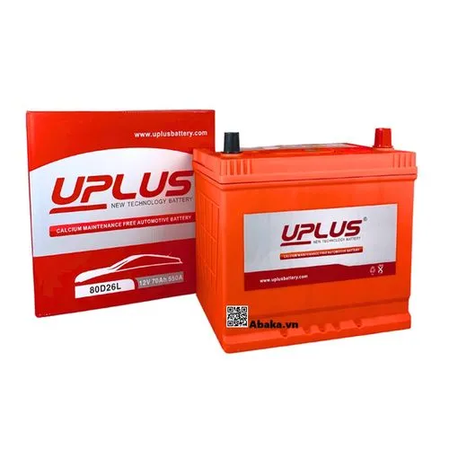 Ắc quy Uplus 80D26L 12V 70AH - 2