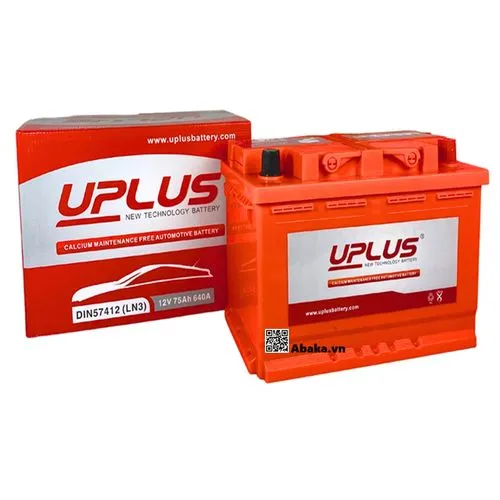 Ắc quy Uplus DIN57412 (LN3)12V 75AH - 2