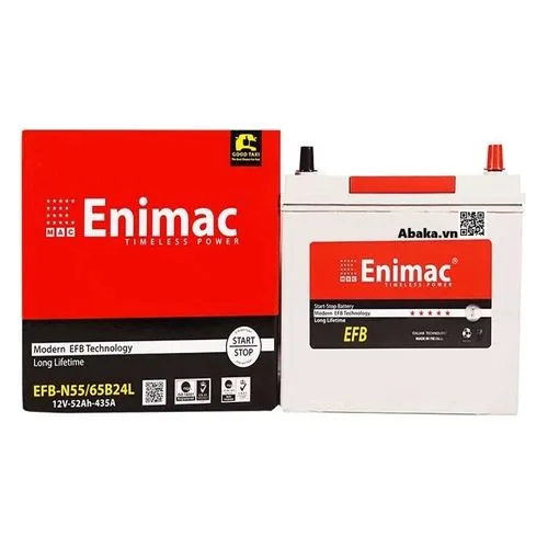 Ắc quy Enimac EFB N55/65B24L 12V 52AH - 2