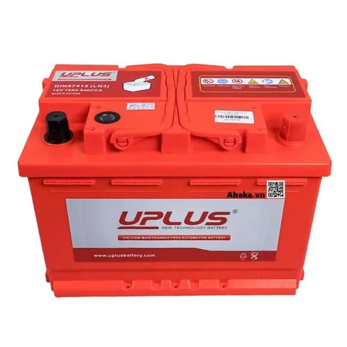 Ắc quy Uplus DIN57412 (LN3)12V 75AH